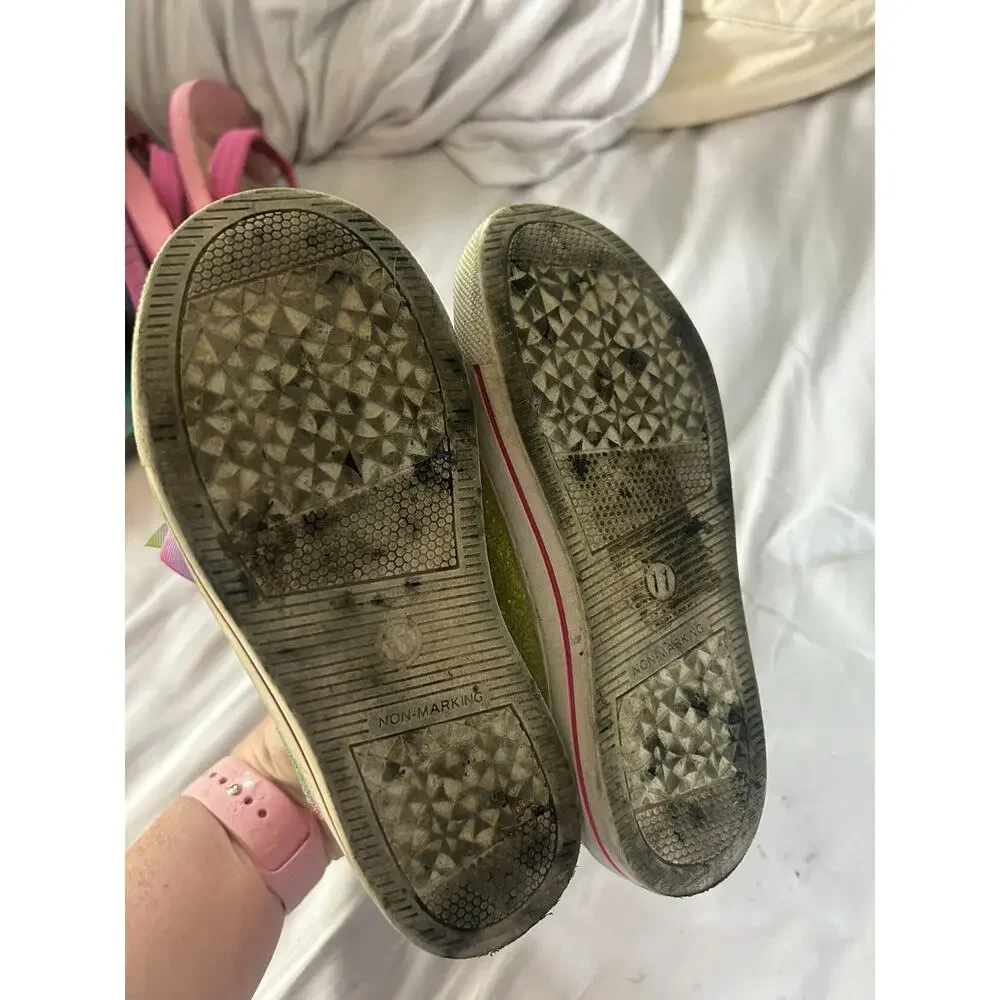 JoJo Siwa Pink Glitter And Bow High Tops size 11